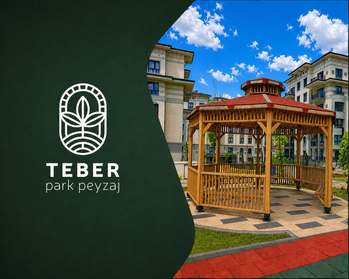 Ahşap Uygulamaları - TEBER Park Peyzaj tamamlanmış proje